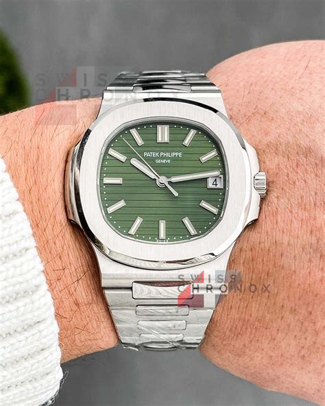 patek philippe nautilus olive green|Patek Philippe Nautilus original price.